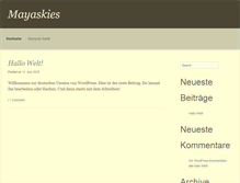 Tablet Screenshot of mayaskies.org